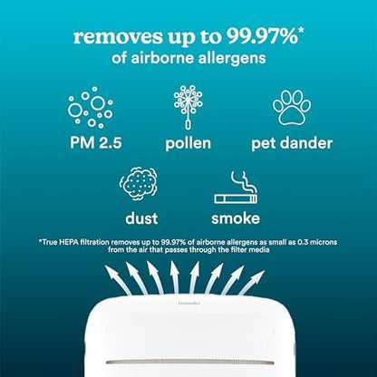 Homedics Smart Air Purifier for Extra-Large Rooms 2679 sq. ft. Room