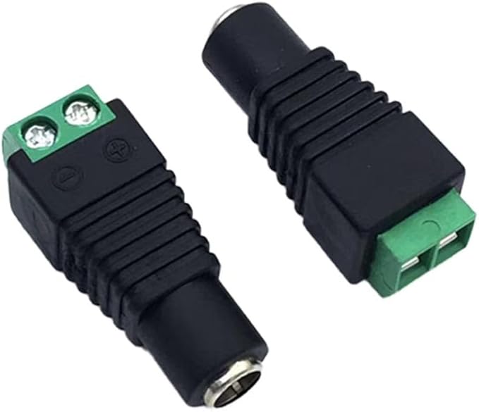 12V 5A Power Supply AC DC Adapter + 8 Way Splitter Power Cable for CCTV Security Camera DVR NVR HVR(Analog,AHD,IP), 5050 3528 RGB LED Strip Lights, Plug 5.5mm x 2.5mm (5.5mm x 2.1mm) + DC Output Jack