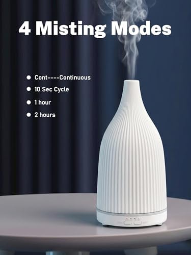 TTJ 70ml Ultrasonic Essential Oil Diffuser with LED Night Light