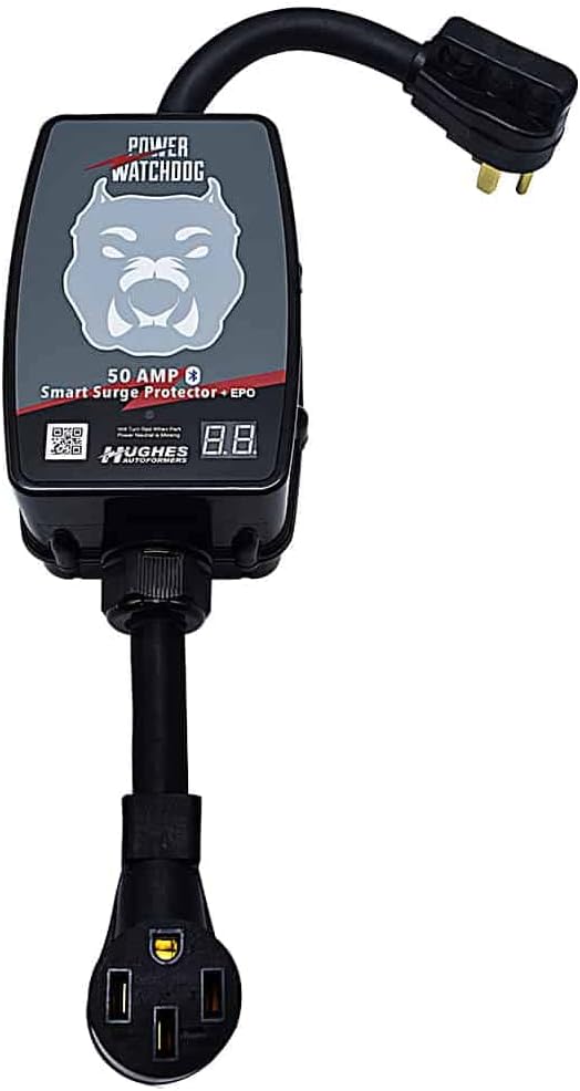 Power Watchdog PWD50EPO Smart RV Surge Protector, 50A, Bluetooth, IP65