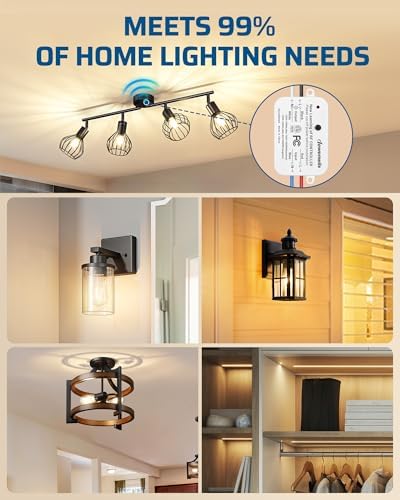 DEWENWILS Wireless Light Switch and Receiver Kit Remote Control Wall Switch