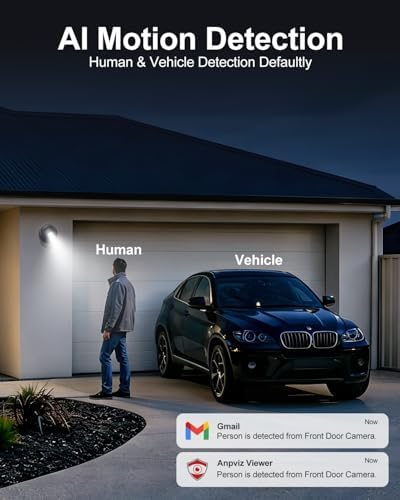 Anpviz 5MP PoE IP Active Deterrence Camera, Wired Security Camera Outdoor