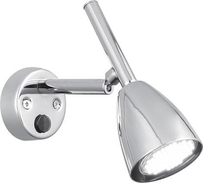 LED RV Reading Light Fixture w/ MR16 Base LED Bulb 12v (Chrome-1)