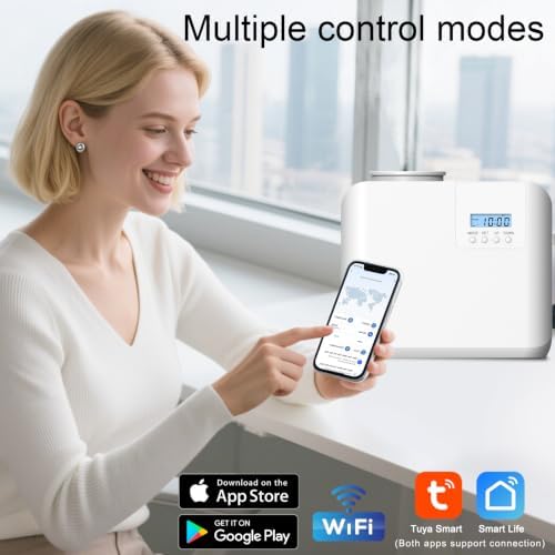 2026 Upgraded HVAC Scent Diffuser Machine Kit, Cover 5000 Sq.Ft, Wi-Fi Control, Hotel Scents Collection, Waterless Cold Air Aromatherapy Essential Oil Hotel Fragrance Diffuser for Large Room - White