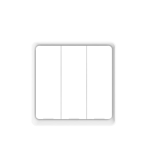 Wireless Scene Switch 12 Control Modes Handheld Push Button Setup Home Automation Scenario(3 Gang White Switch)