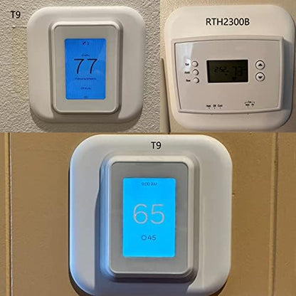 THP2400A1080 Large Cover Plate & Electrical Box Adaptor for T-Series Thermostats, White (2)