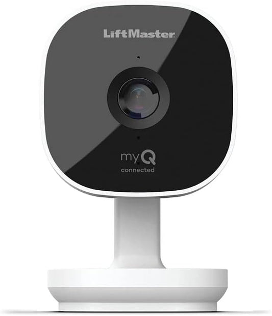 FAS LiftMaster myQ Smart Garage HD Camera - WiFi Enabled - myQ Smartphone Controlled - Two Way Audio - Works with Key by Amazon in-Garage Delivery - Model MYQ-SGC1WLM, White