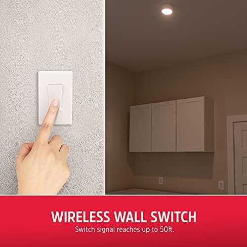 Energizer Battery Powered Ceiling Light with Wireless Wall Switch