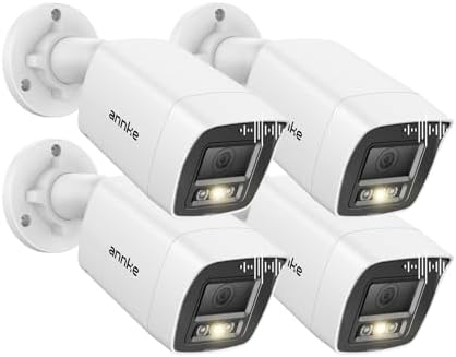 ANNKE 5MP/3K Two-Way Audio Analog Add-on Security Camera Outdoor, White