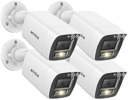 ANNKE 5MP/3K Two-Way Audio Analog Add-on Security Camera Outdoor, White