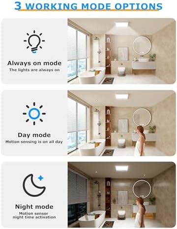 Rechargeable Motion Sensor Ceiling Light with Remote