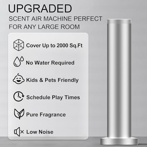 Wireless Hotel Scent Diffuser Starter Kit,Waterless Diffuser for 2000 Sq Ft