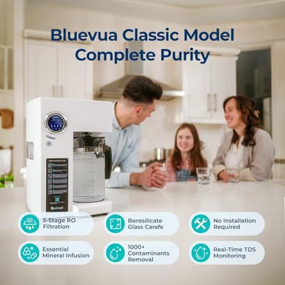 Bluevua RO100ROPOT Countertop Reverse Osmosis Water Filter System