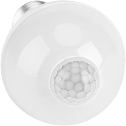 Keenso E27 Motion Sensor Light Bulb, Smart Infrared Sensor PIR LED Bulbs, Auto On/Off Night Light for Outdoor Indoor Stairs Garage Corridor(5W)