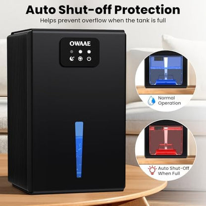 Dehumidifier for Home with Auto Shutoff Sleep Mode, 1000 Sq Ft