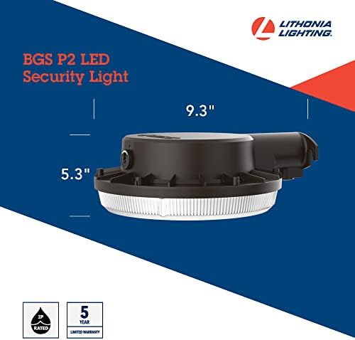 Lithonia Lighting BarnGuard LED Barn Light, Dusk to Dawn Outdoor Lighting with Adjustable Color Temperature, Wall or Pole Mountable Yard Light Fixture, MVOLT, Aluminum, Dark Bronze