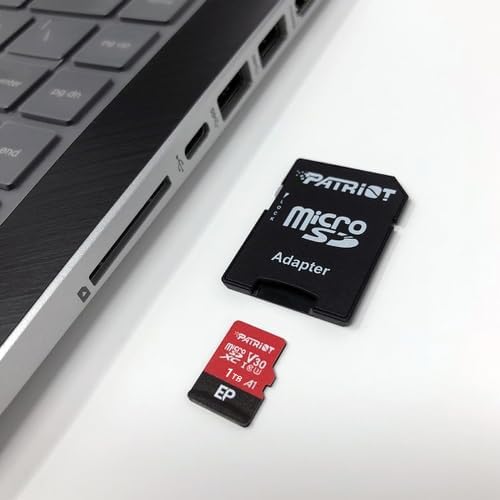 Patriot Memory EP Series 1TB Micro SDXC V30 A1 UHS-I U3 4K UHD Memory Card - with SD Adapter - PEF1TBEP31MCX