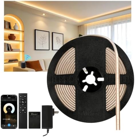 V4light Smart COB LED Strip Light 32.8ft 24V 2700K-6500K Tunable White