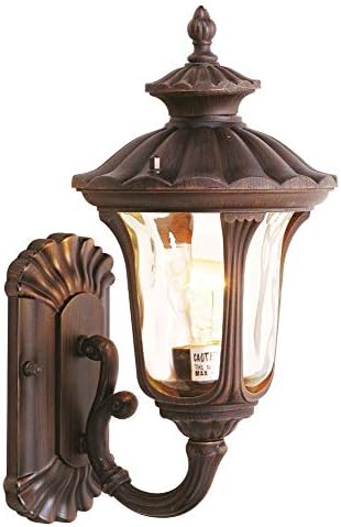 Livex Lighting 7650-58 Oxford 1-Light Wall Lantern, Imperial Bronze
