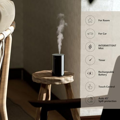 Airversa AN8 Waterless Essential Oil Diffuser Starter Kit, White