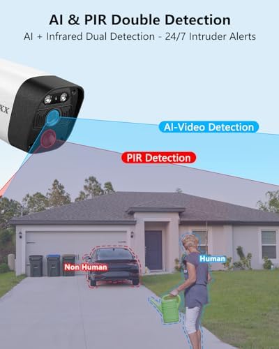 5MP Wireless Security Camera System 16CH NVR Outdoor WiFi Cameras 1TB HDD