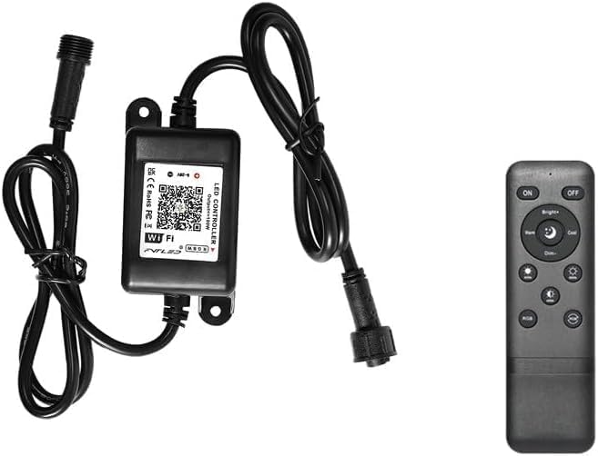 WiFi RGBW Controller, FVTLED LED WiFi Controller Wireless RGBW Smart Controller Working with Android and iOS System Mobile Phone Free App for RGBW LED Deck Lights