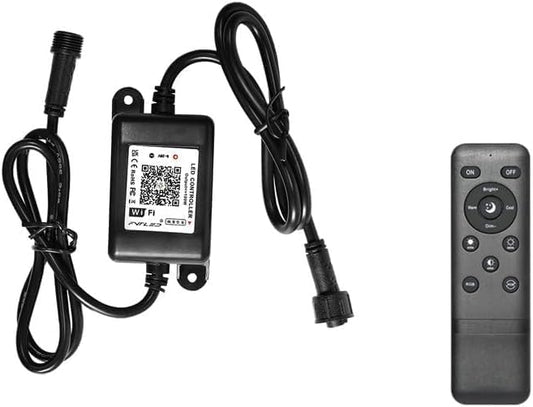 WiFi RGBW Controller, FVTLED LED WiFi Controller Wireless RGBW Smart Controller Working with Android and iOS System Mobile Phone Free App for RGBW LED Deck Lights