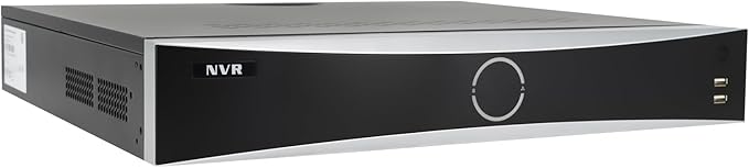 Anpviz 32 Channel 4K 12MP PoE NVR with 16 PoE Ports & 2 HDMI - Supports 32x12MP IP Camera, 4 SATA up to 64TB, Facial Recognition & VCA 32CH H.265+ Network Video Recorder for Business (No HDD) H Series
