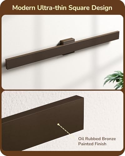 EDISHINE 2 Pack Modern LED Outdoor Wall Lights, 39.3" Linear Bronze Sconce
