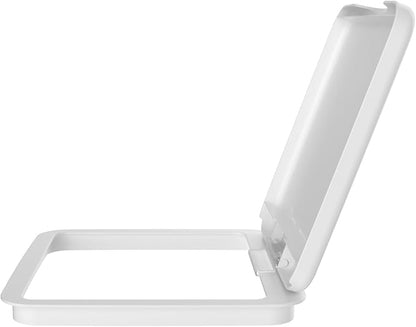 Rev-A-Shelf 27 Qt Under Sink Garbage Can Lid for Base Kitchen and Bathroom Cabinet, Replacement Plastic Trash Bin Lid Only, White, RV-1024-LID-1-40