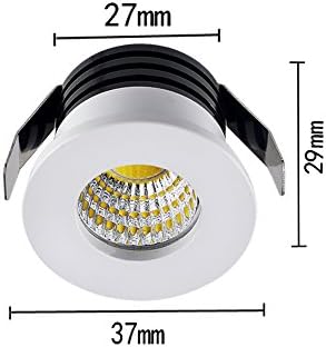 5Pack 1 inch Recessed LED Lights, 3W Mini Recessed LED Lights AC110V