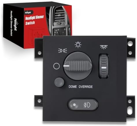 Nilight Headlight Dimmer Switch for 1998-2005 Chevy Blazer GMC Jimmy