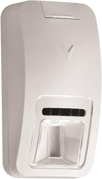 DSC PG9984P PowerG Wireless Dual Tech Motion Detector with Pet Immunity Up to 85lbs, 49 ft. / 90° Coverage Area, Front and Back Tamper, Anti-Masking Technology, Low Battery Indication