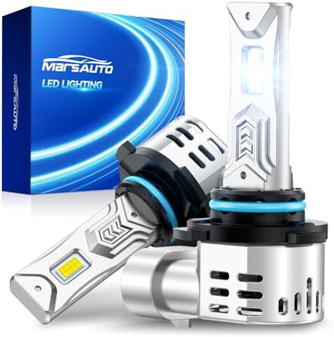 Marsauto - 9005 Halogen Headlight Bulb - High-Performance Car Headlight - Halogen Light with No Glare - for Automotive - 2 Bulbs