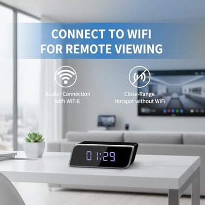 Clock Camera Multi-Functional 4K UHD Cameras with Night Vision