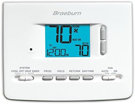 Braeburn 2220NC Thermostat, 5-2 Day Programmable, 2H/1C