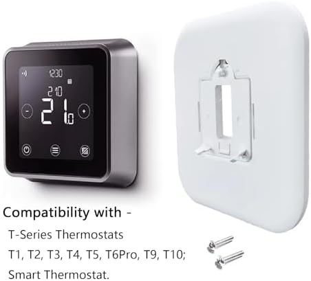 THP2400A1080 Large Cover Plate & Electrical Box Adaptor for T-Series Thermostats, White (4)
