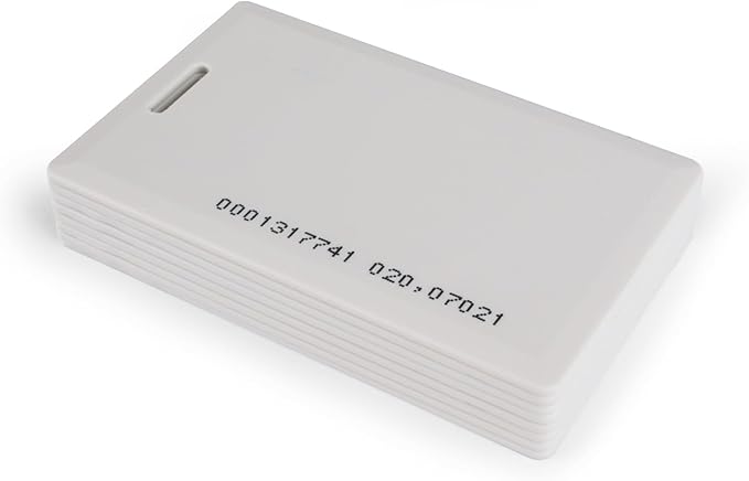 8Pcs RFID Proximity Smart ID Card for Access Control System & Time Attandance EM4100 TK4100 Card-Read only with Slot Hole