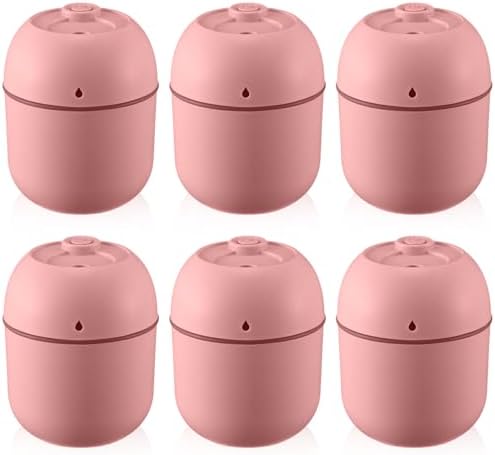 Hortsun 6 Pcs Mini Humidifiers, 220ml Humidifier for Plant,Pink