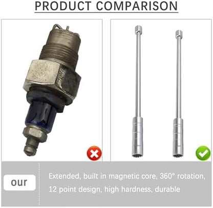 14mm+16mm Extend Spark Plug Socket Compatible with BMW Nissan More Car