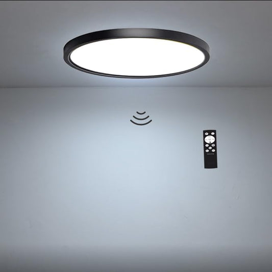 9 Inch Motion Sensor LED Ceiling Light, Black