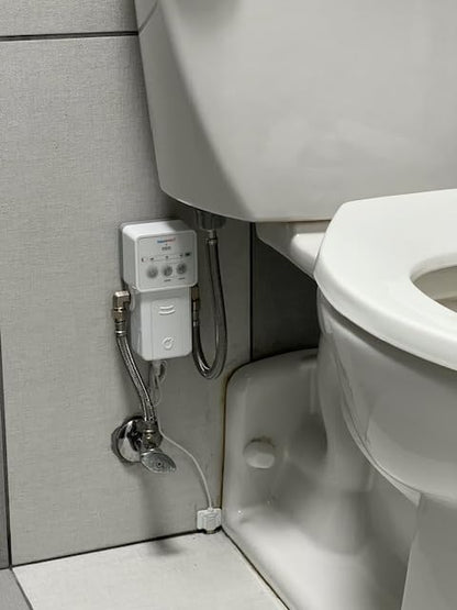 Smart Home Water Toilet Leak Detector Alarm and Automatic Shut Off Valve - Water Sensor Alarm Shut Off Tool - Easy Installation - Battery Operated - Protect Your Home from Water Damage