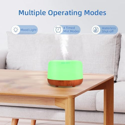 SPLITSKY 300ml Aromatherapy Diffuser with Remote Control and Auto Shut-Off