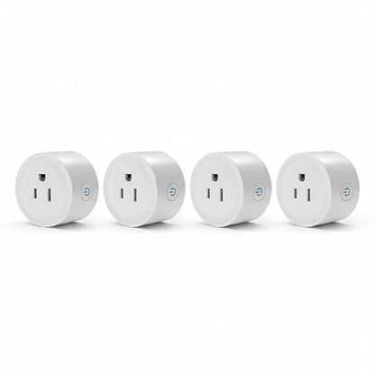 WiFi Smart Plug | Smart Outlet Compatible with Alexa & Google Home | Timer & Remote Control Smart Switch | No Hub Required 2.4GHz (4)