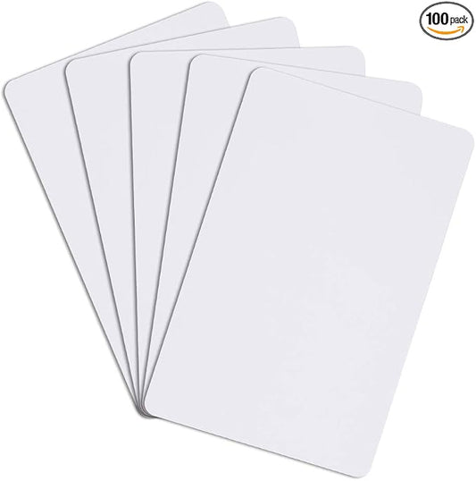 100 pcs Changeable UID Smart Card, Rewritable 13.56MHz RFID IC Blank Card | RFID 13.56MHz Card Readable Rewritable UID Changeable PVC Material for 1K IC Card Clone Block 0 Sector 0 Blank Card