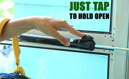 Touch 'n Hold Smooth Door Closer - Single Kit (Sandstone) - Standard-Duty Door Closer with Touch-Button Hold Open Feature & Smooth Closing Motion – for (Medium & Lightweight) Storm, Screen Doors.