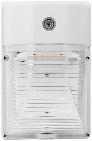 CINOTON 26W LED Wall Pack Light with Dusk to Dawn Sensor, 3CCT White 2Pack