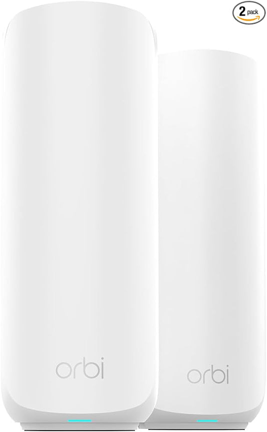 NETGEAR Orbi 360 Series Dual-Band WiFi 7 Mesh Network System for Home (RBE362) – Wireless Router (no Modem) + 1 Extender, 5 Gbps, Covers 4,000 sq.ft., 70 Devices, 2.5GB Internet Port, BE5000