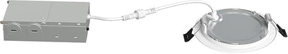Elevate 4" Slim Canless LED Downlight, 9W — Ultra-Thin Recessed Fixture, 5CCT, IC Rated, Dimmable, Wet-Rated — Ideal for Kitchens & High Ceilings