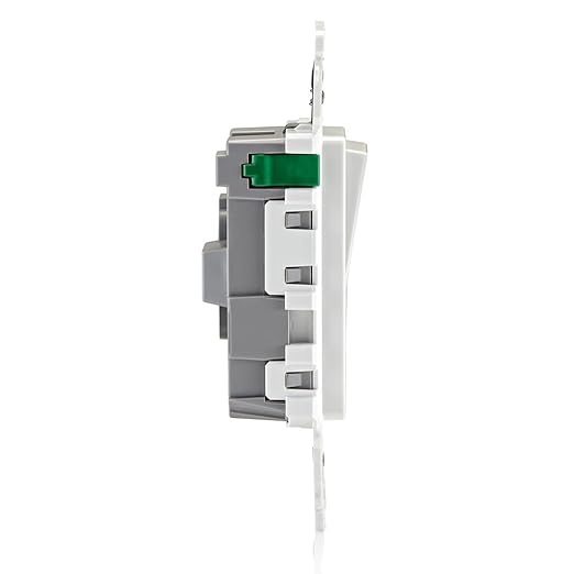 Leviton Lever Edge 15 Amp Single Pole Rocker Switch,E5601-MW,White,(Pack of 40)